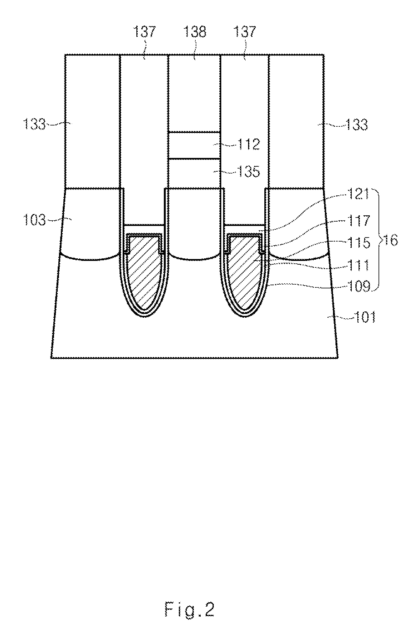 Semiconductor device having buried gate, method of fabricating the same, and module and system having the same