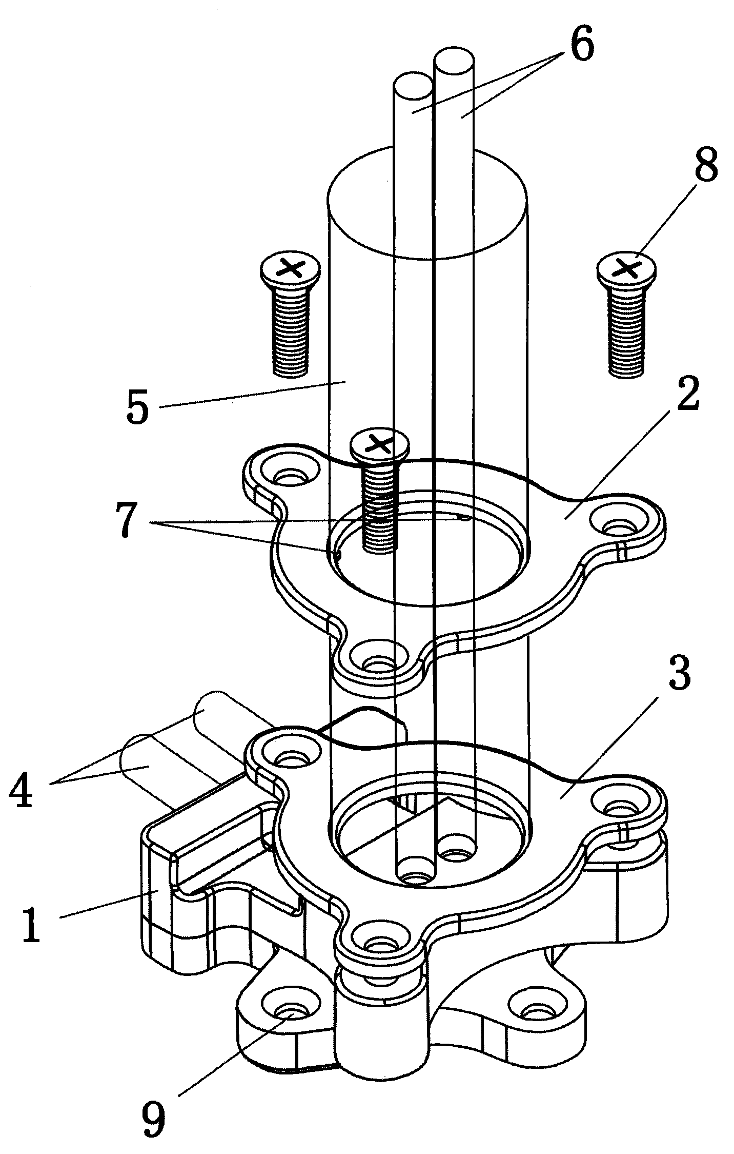 Floor-type tap connecting device