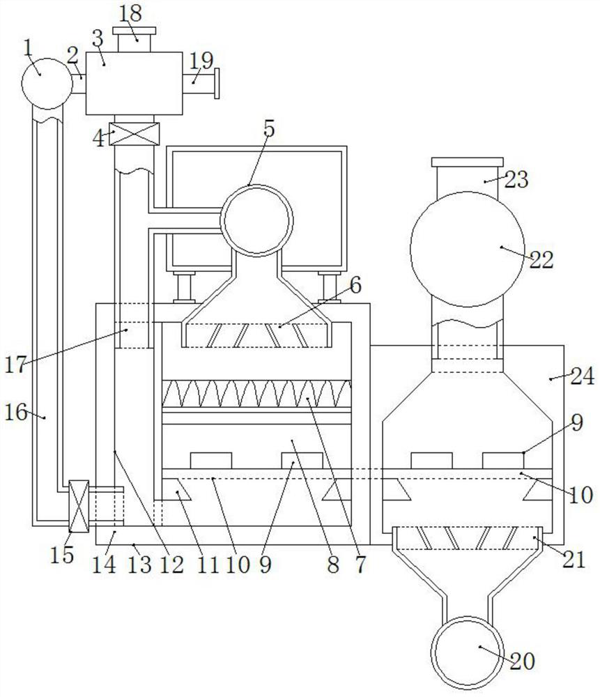 Cellular automobile exhaust purification catalyst roasting furnace