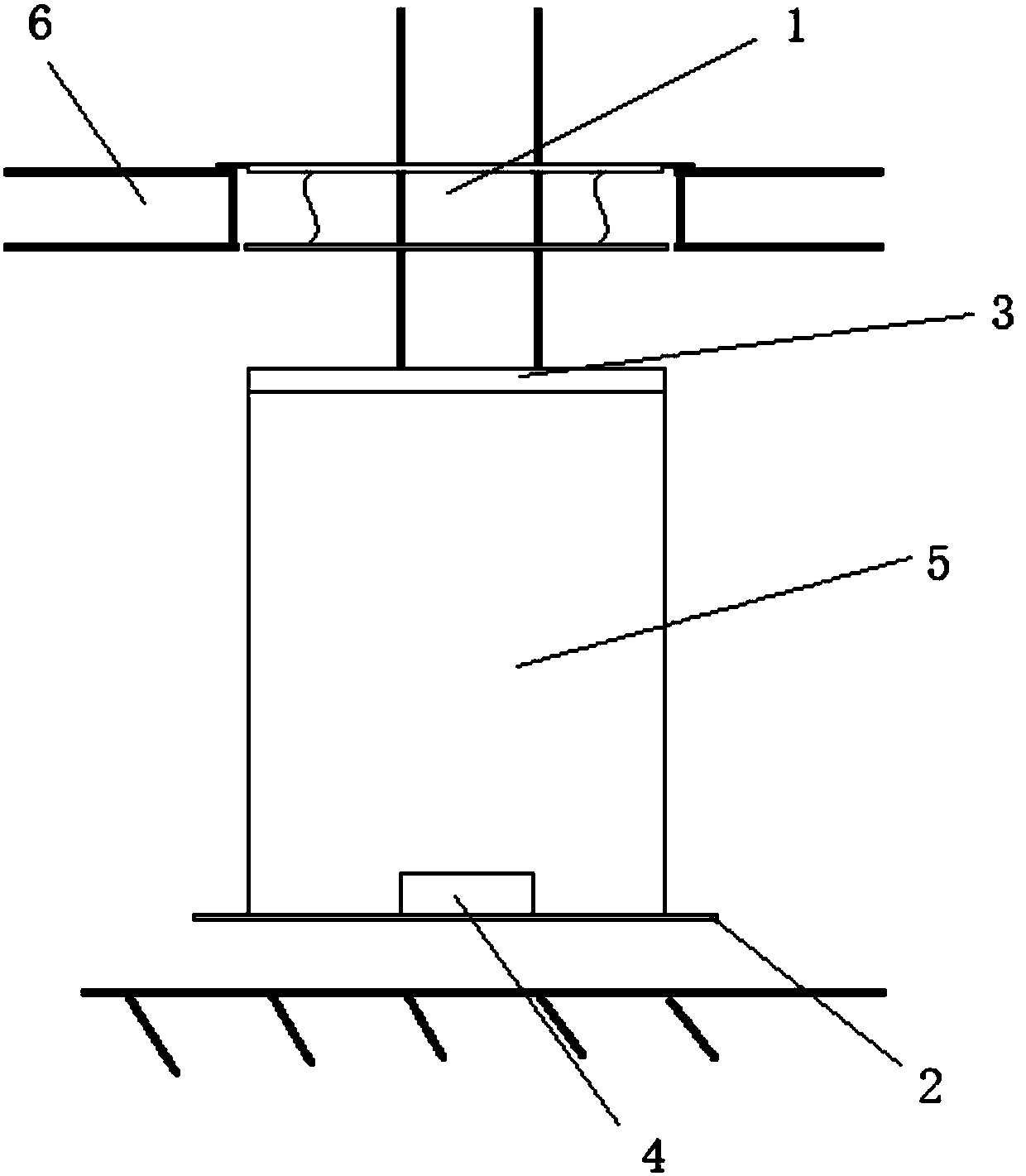 Elevator landing floorslab hole filling system