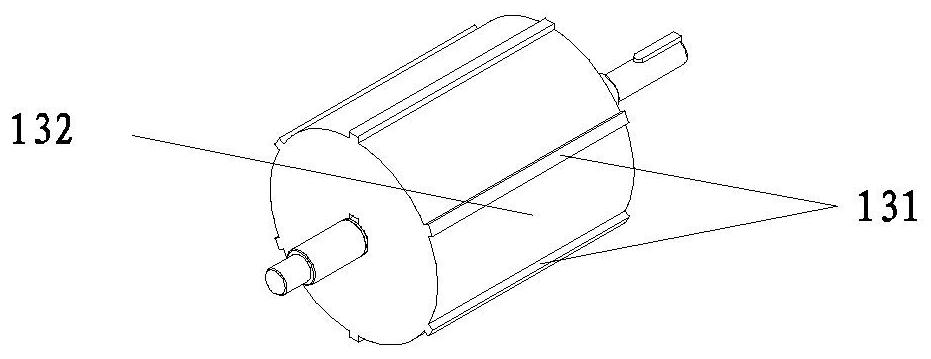 A feeding device for automatically arranging umbrella ribs