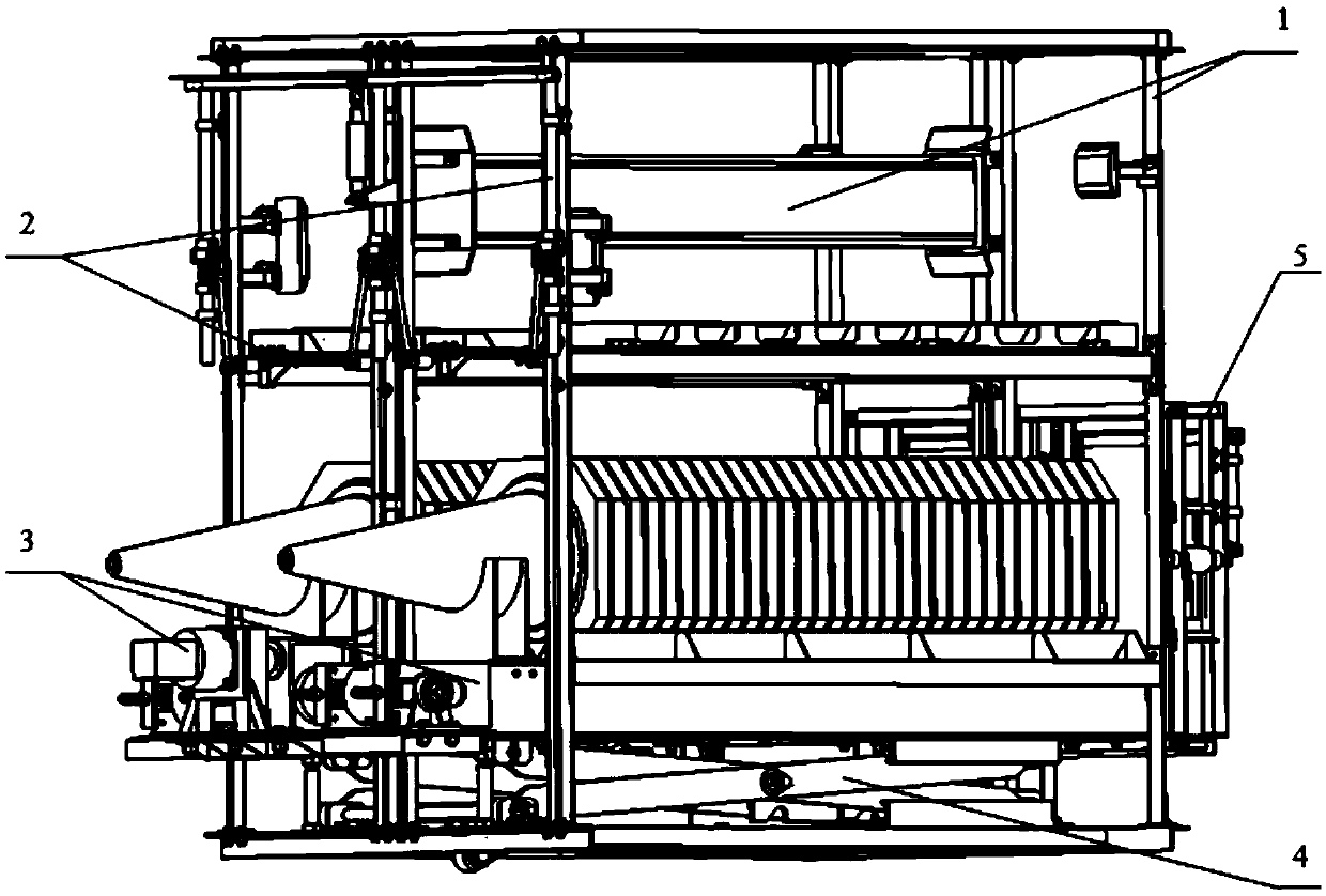 Automatic road cone distributing and recycling warehousing system assembly for highway