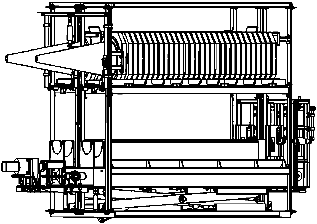 Automatic road cone distributing and recycling warehousing system assembly for highway