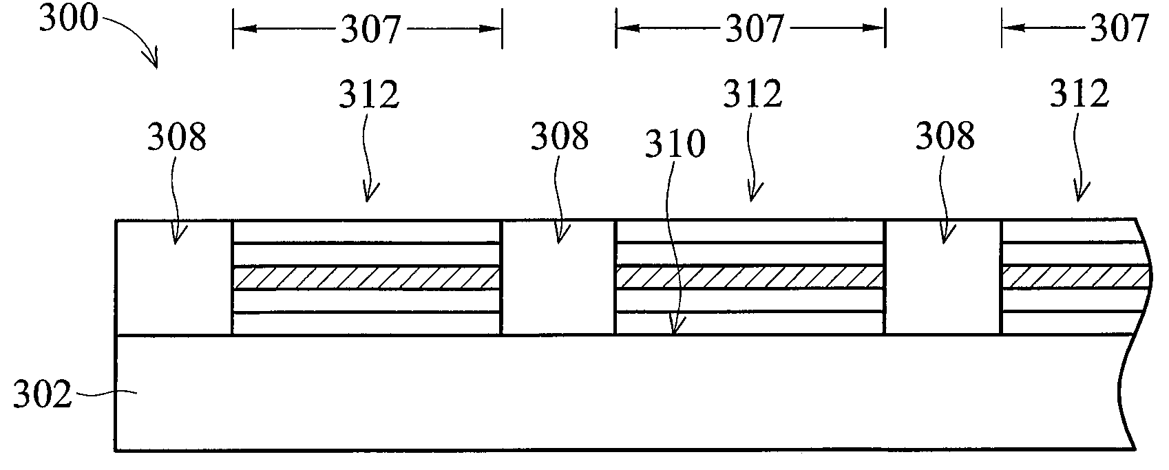 Stress-alleviation layer for LED structures