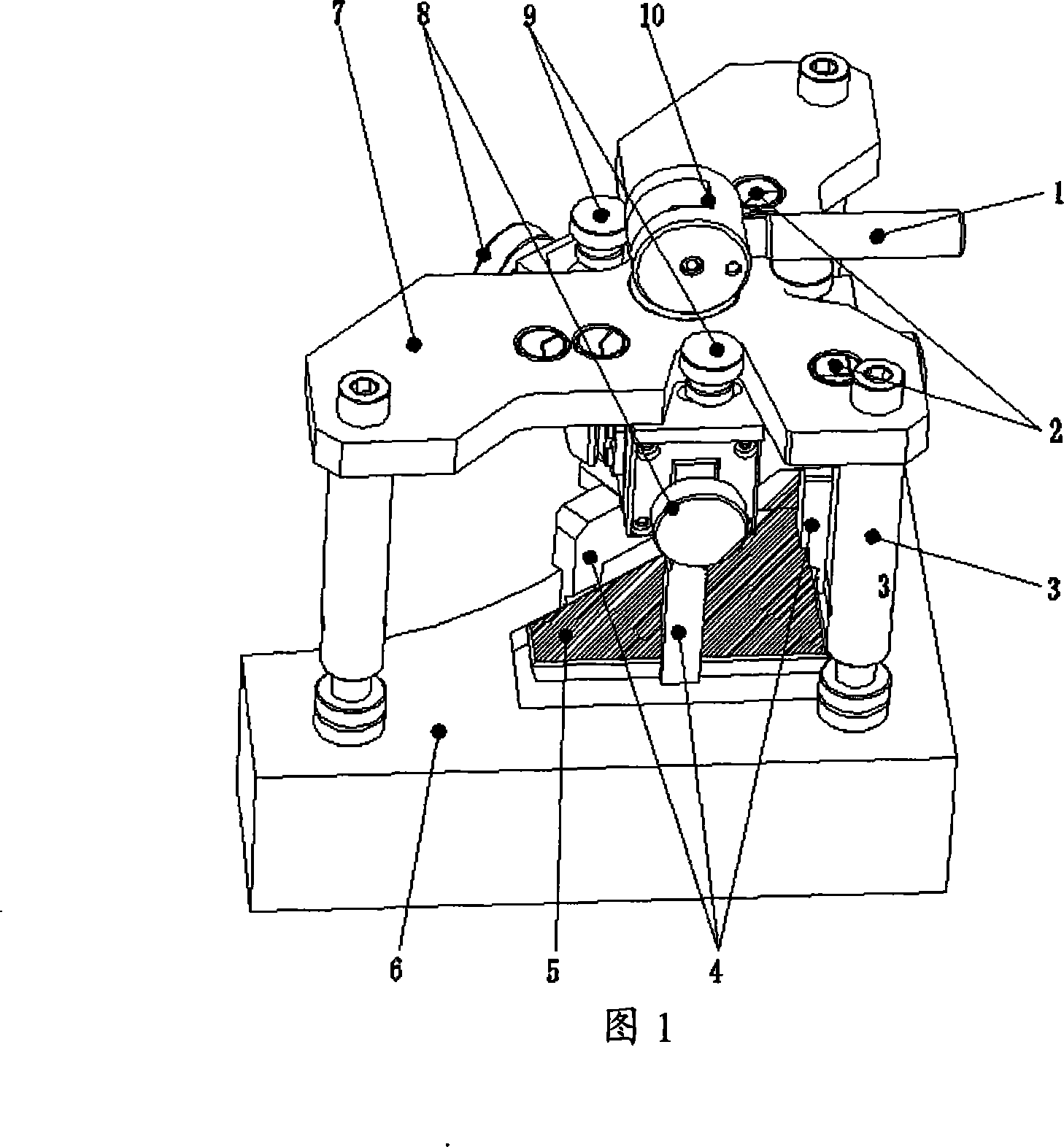 Clamp device with adjustable manipulator angle