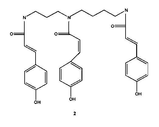 Method for separation and preparation of spermidines from safflower by employing high-speed counter-current chromatography