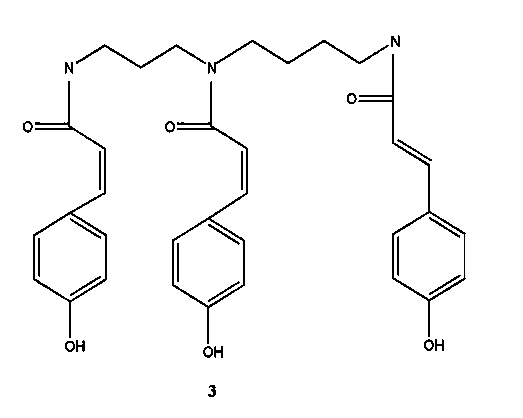 Method for separation and preparation of spermidines from safflower by employing high-speed counter-current chromatography