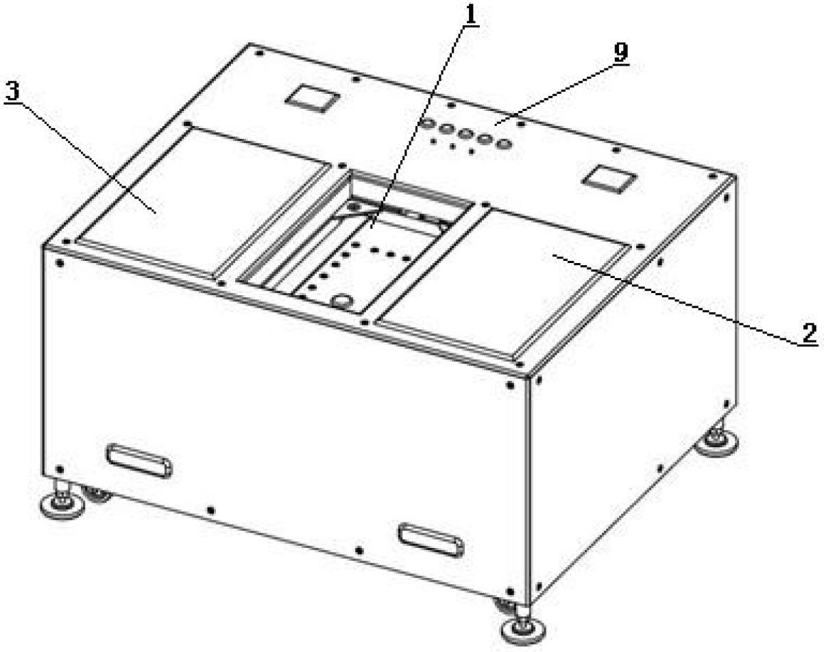 Automatic shoe cover wearing/taking-off machine