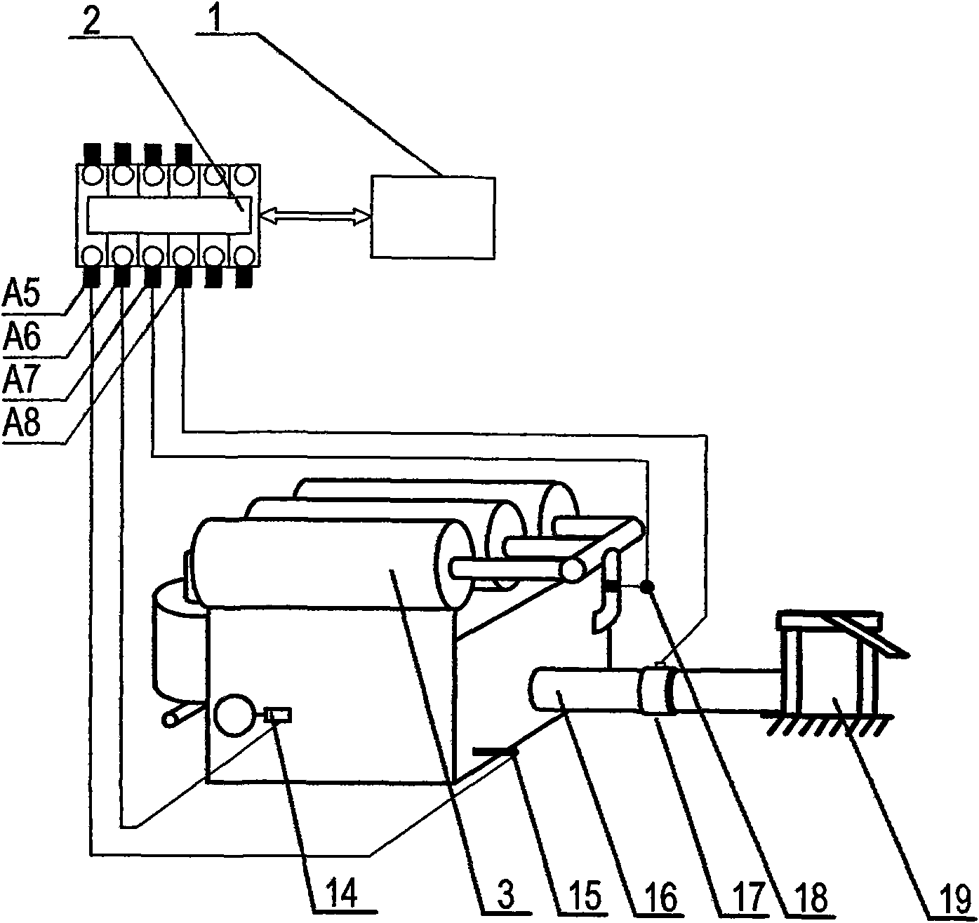 Automatic constant temperature drying and automatic regulation material flow control device of light energy vertical dryer