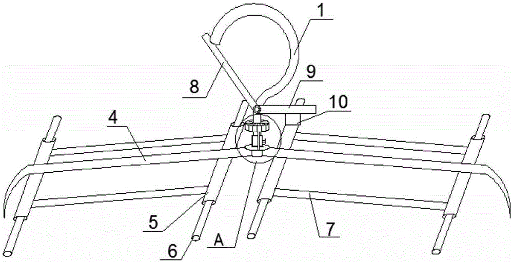 Cloths hanger exposed to sun