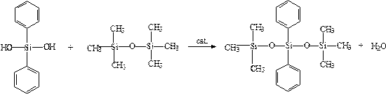 A kind of preparation method of hexamethyldiphenyltrisiloxane