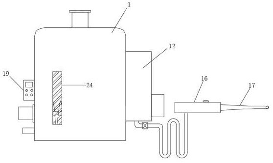 Otolaryngology department clinical medicine spraying device