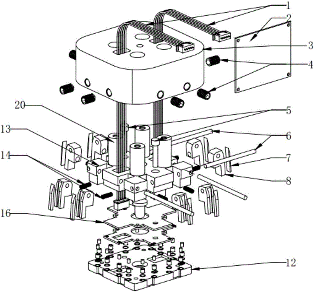 A magnetic isolation structure of an assembly manipulator of a magnet automatic assembly machine