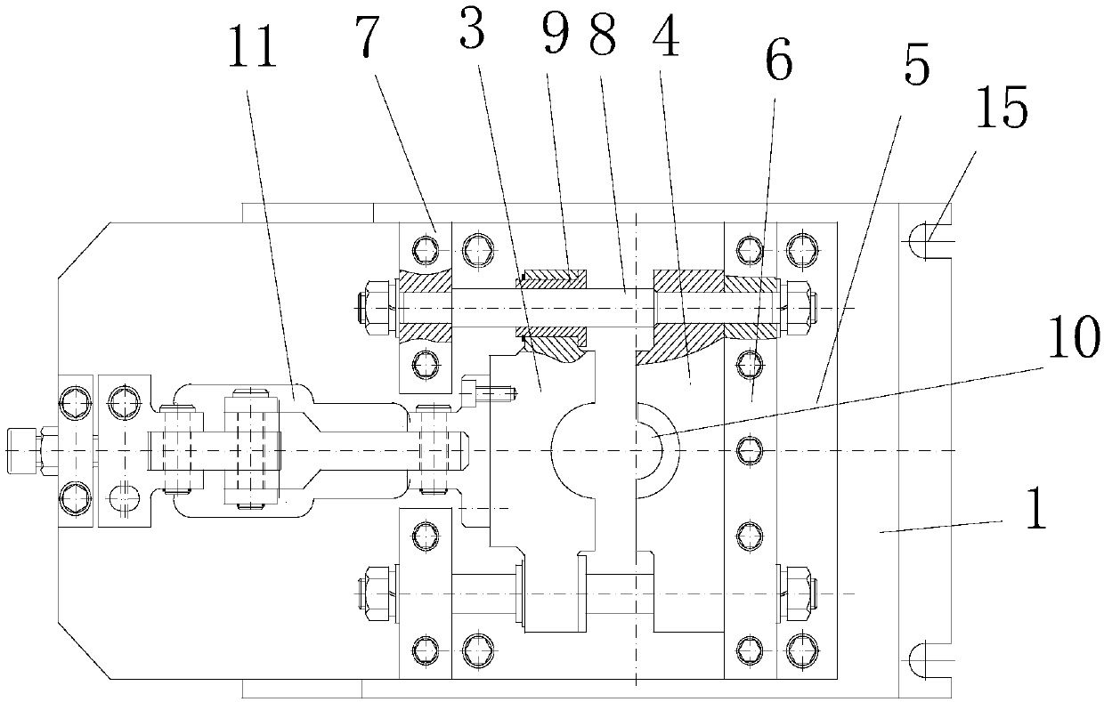 Wire clamp clamping and fixing device