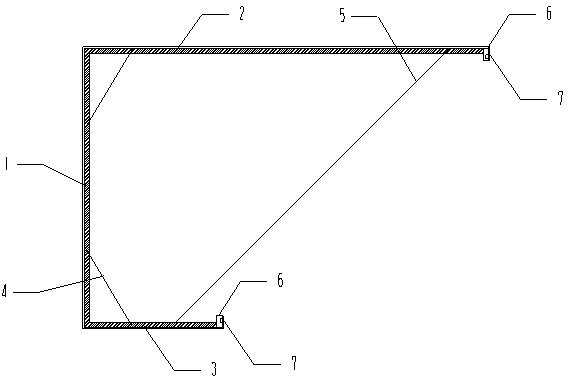 Suspended formwork construction method of tool-type template at height difference position of template surface