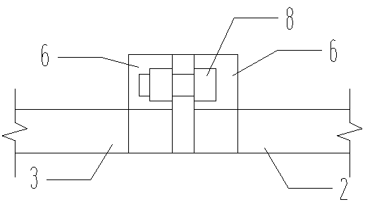 Suspended formwork construction method of tool-type template at height difference position of template surface