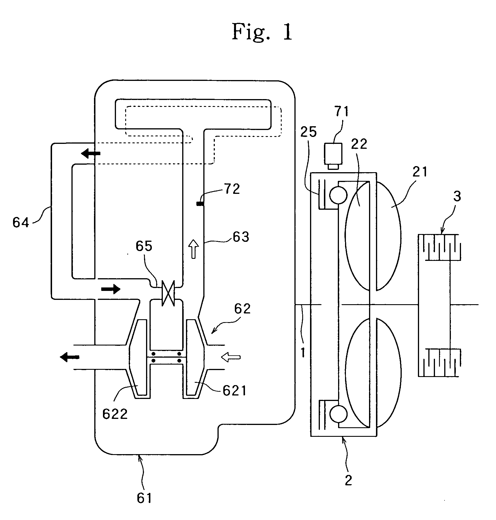 Vehicle Power Transmission Device Using A Fluid Coupling