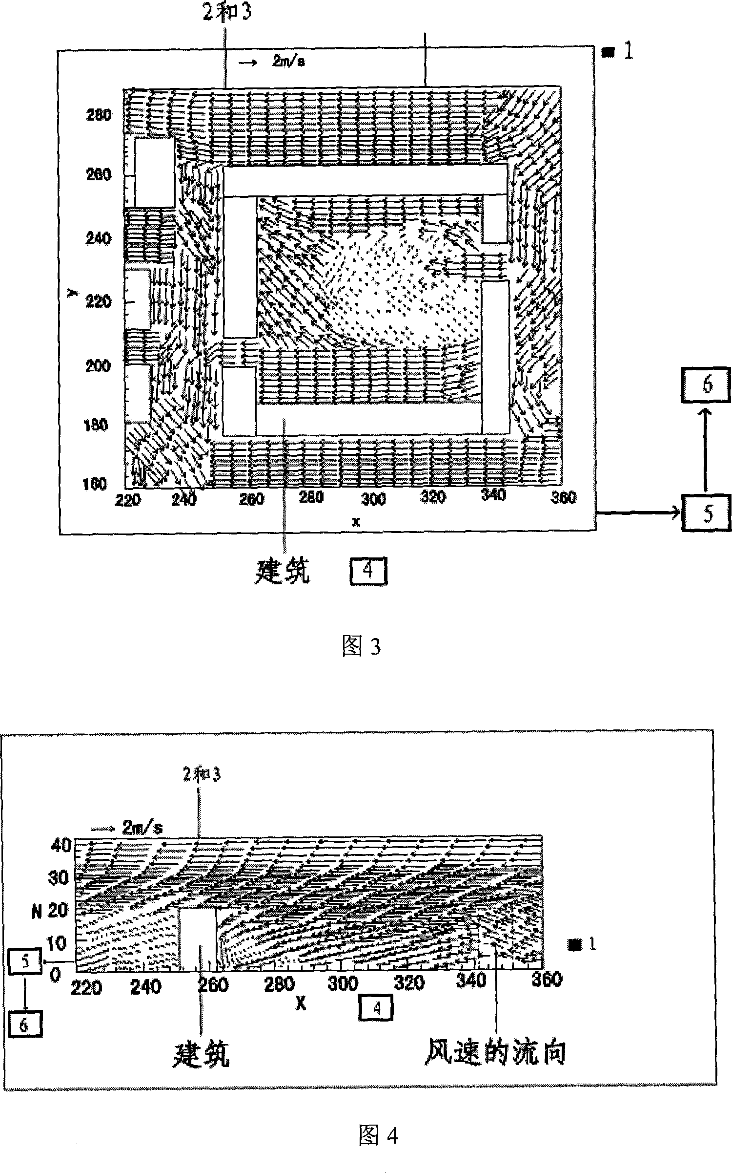 Particle picture velocity measuring method for accurately measuring construction and city space