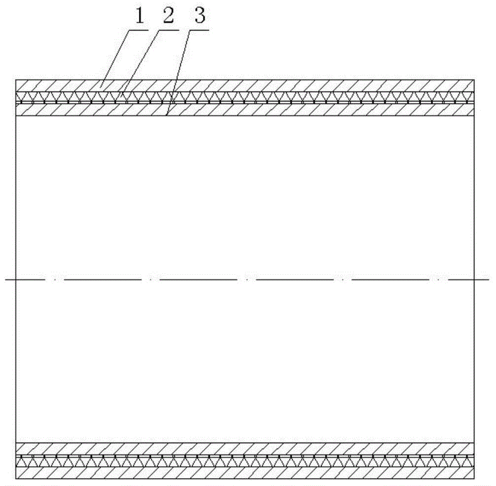 Three-layer composite liquid crystal polymer enhanced pipe