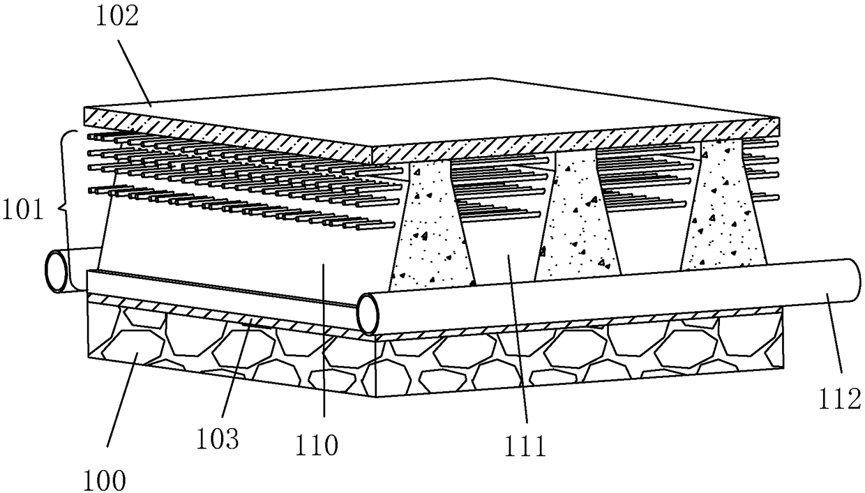 Construction method of porous pavement