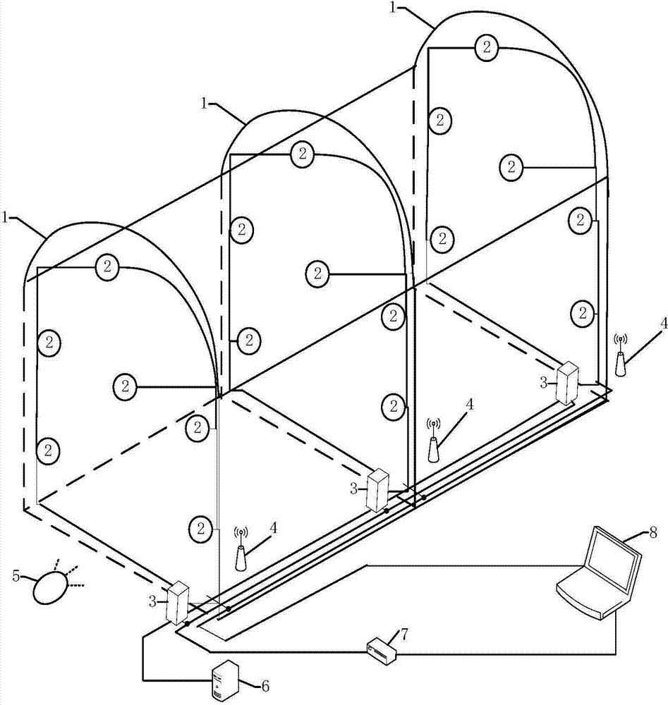 System and method for detecting sound transmission characteristics of tunnel multi-section