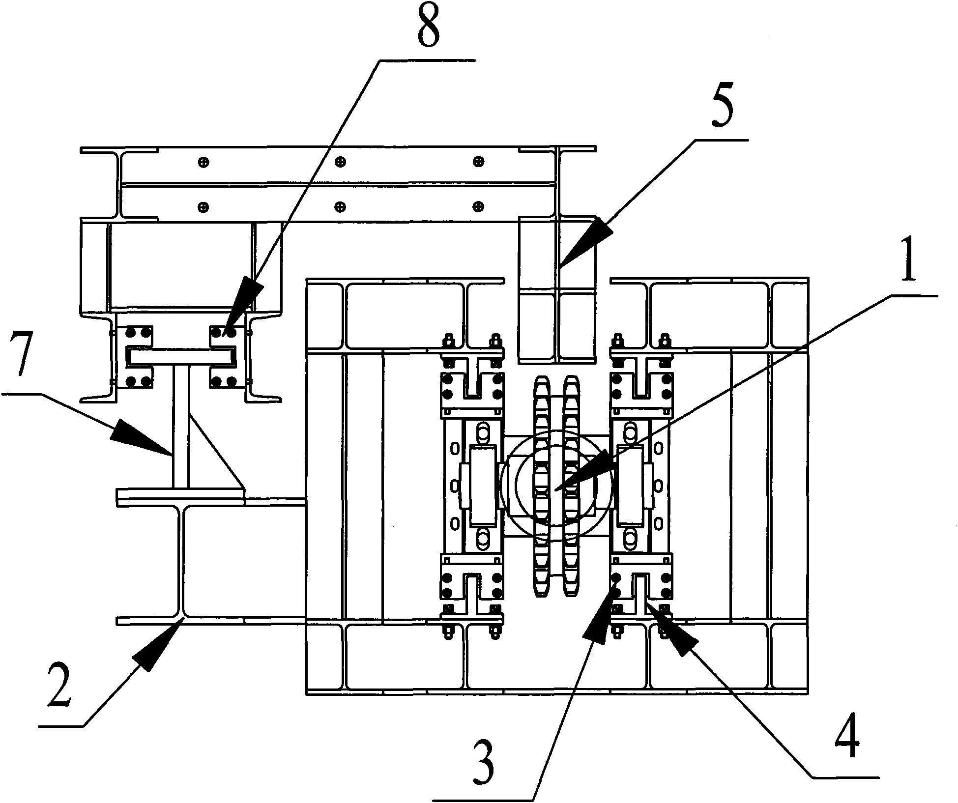 Lifting device and stage structure using same