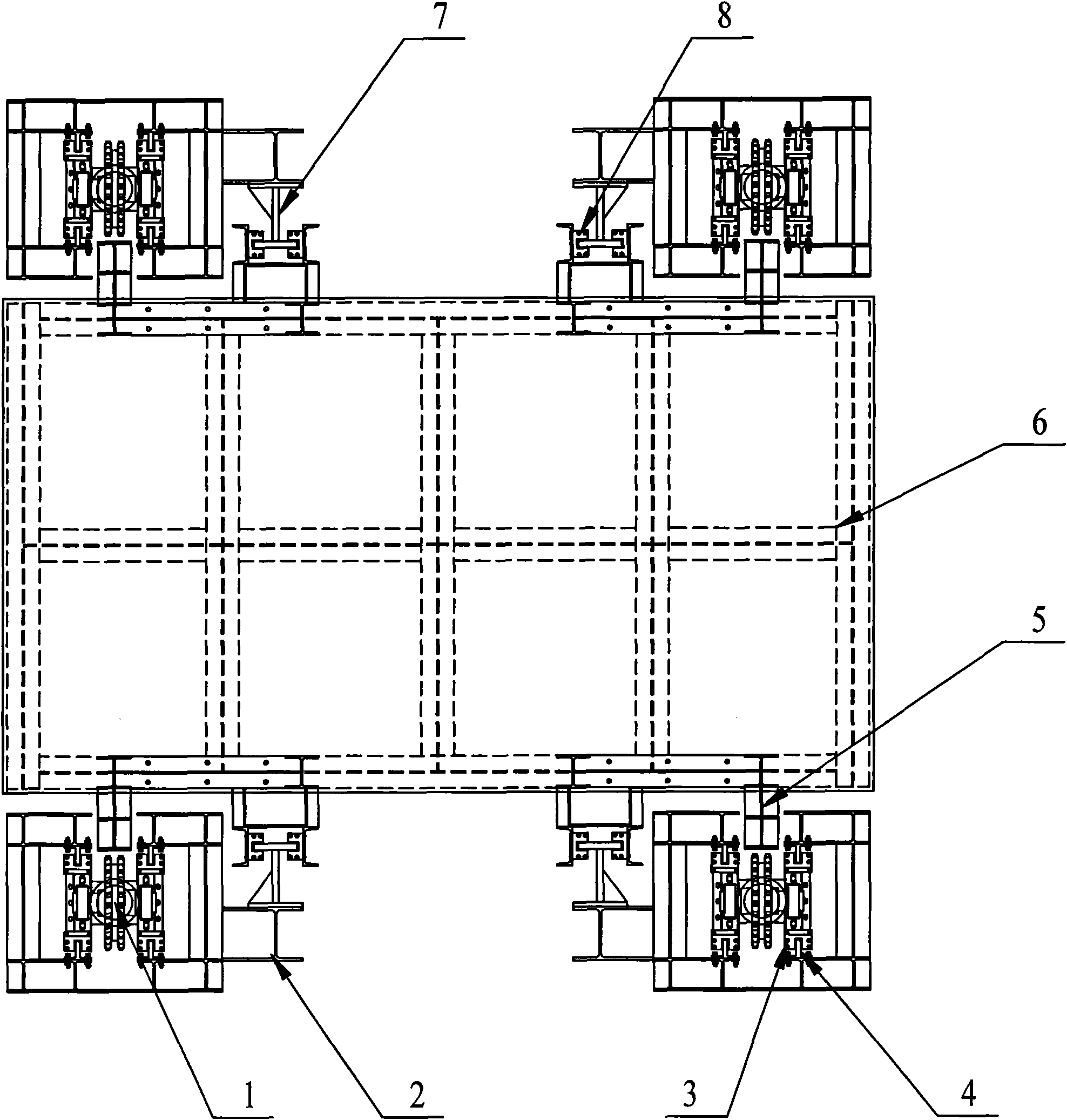 Lifting device and stage structure using same