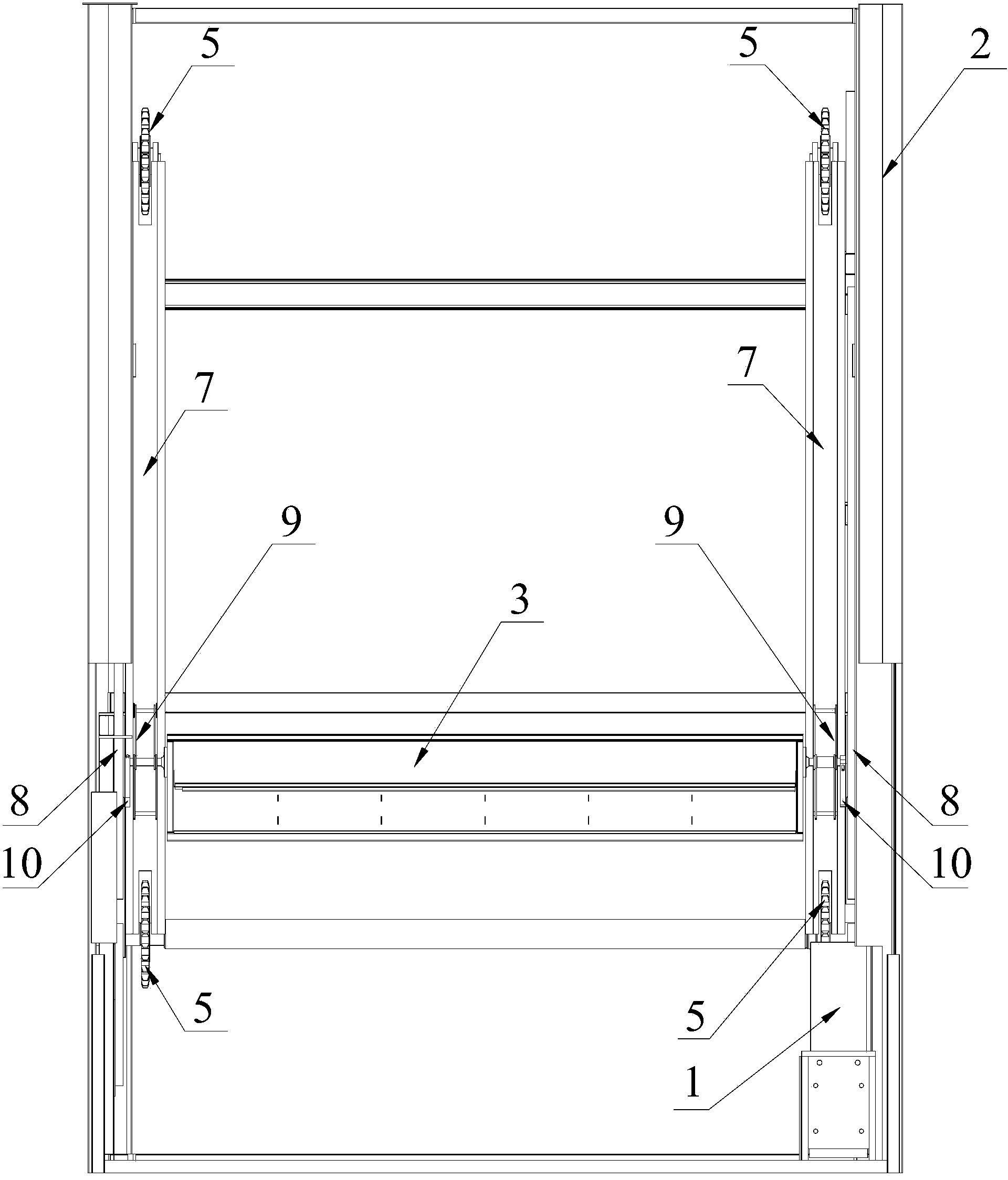 Numerical-control vertical-rotation repository