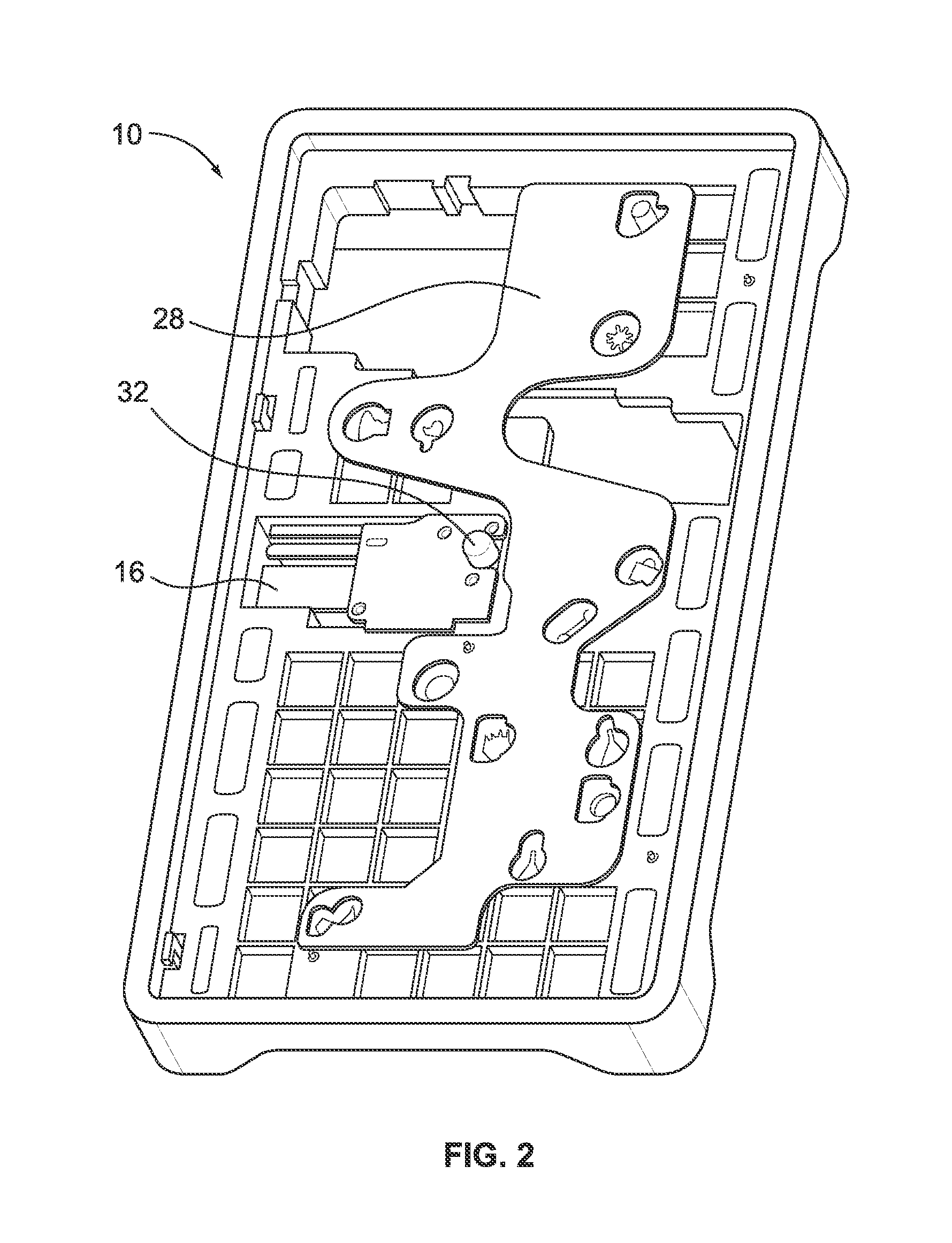 Base frame for game using an electric probe in adaptable configurations