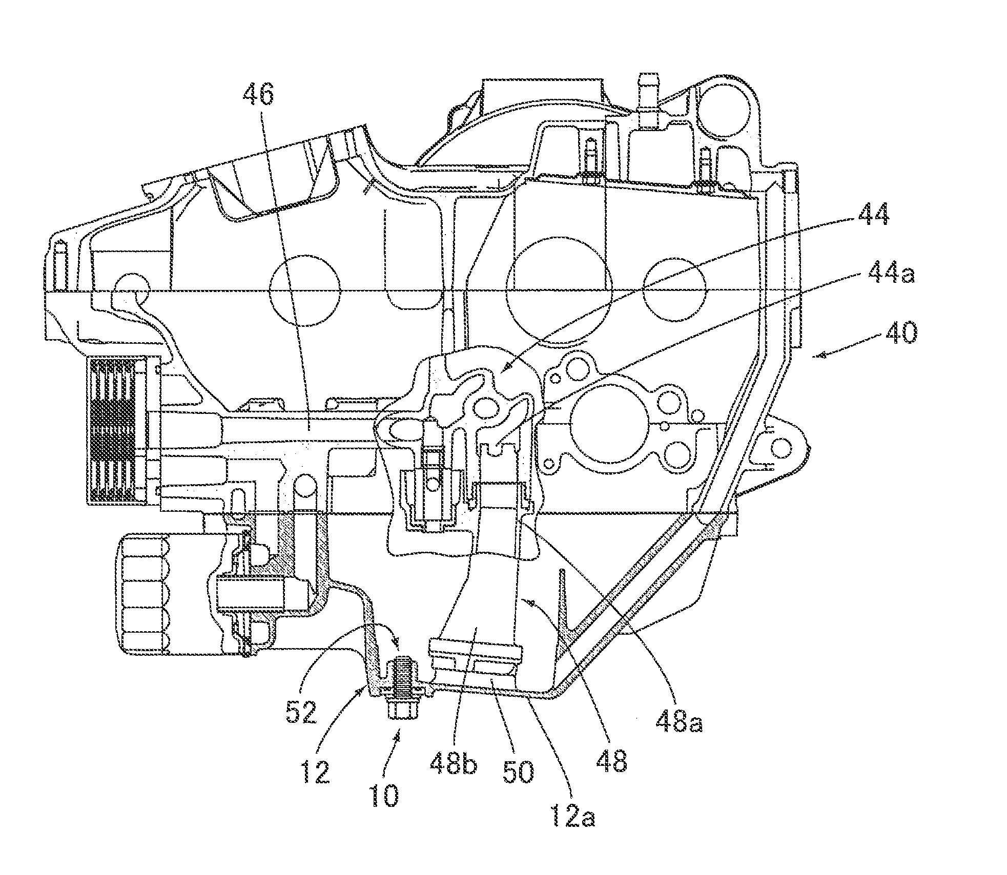 Drain Bolt Mounting Structure