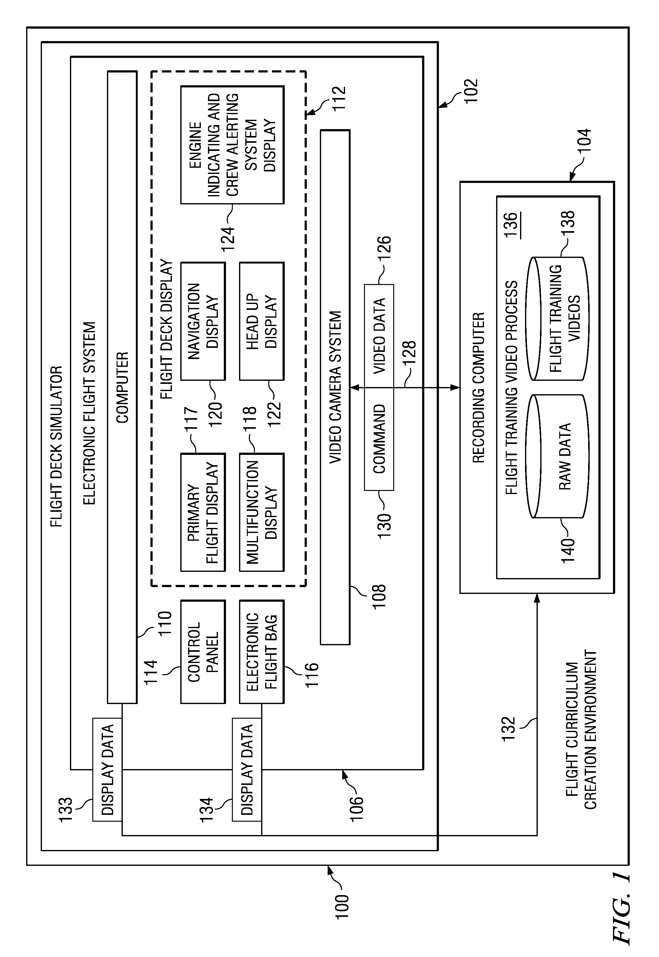 Flight crew training system