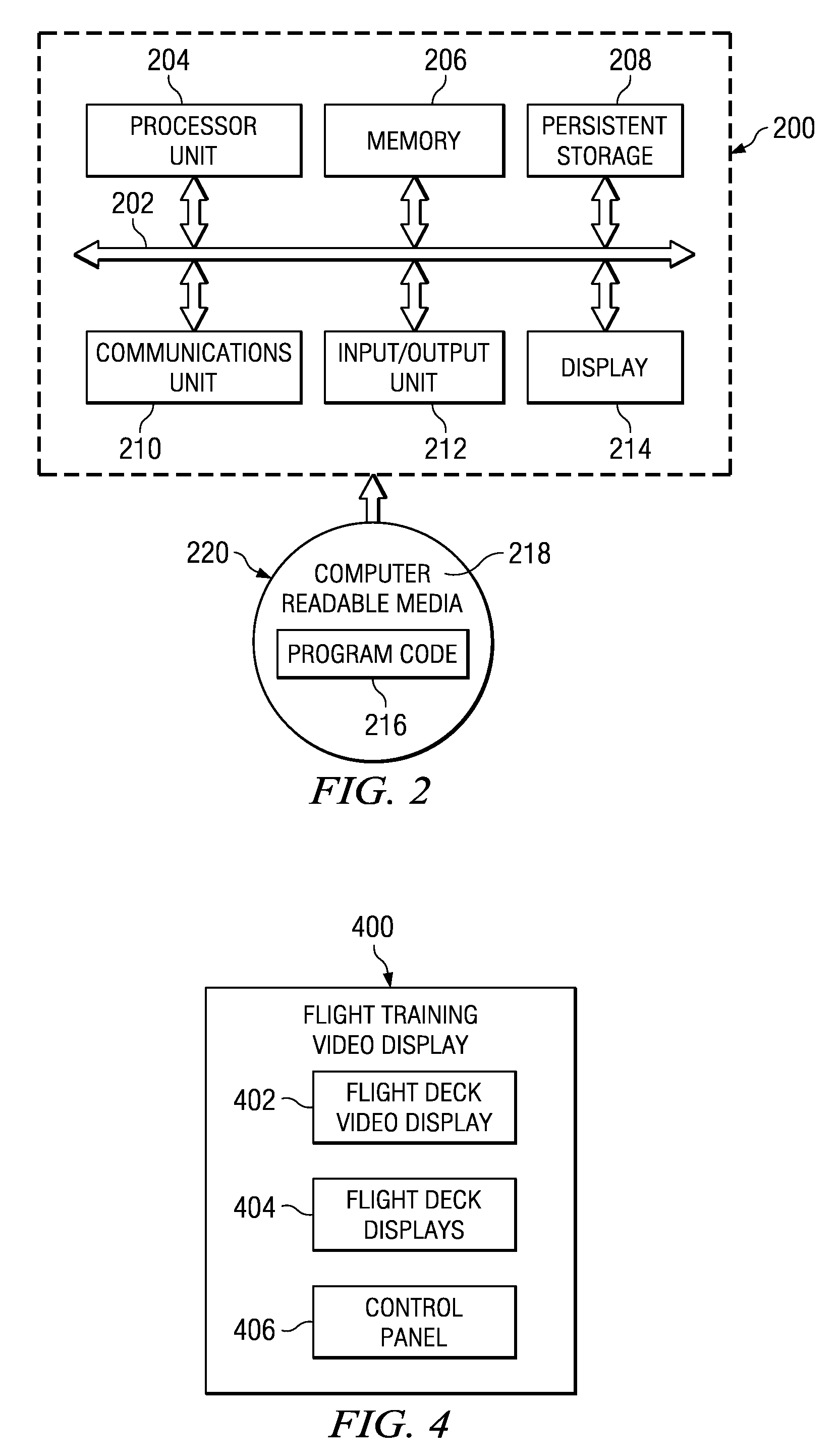 Flight crew training system