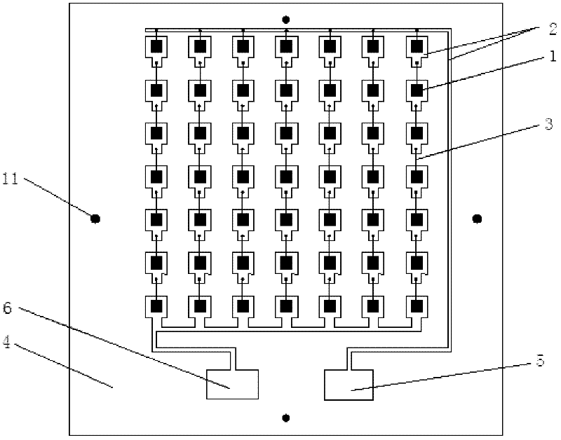 LED encapsulated by ceramic substrate in integrated mode