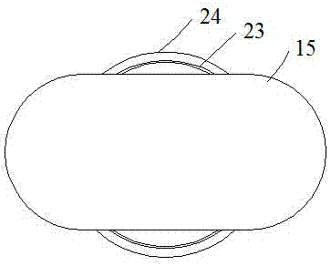 Greening structure of road separation zone