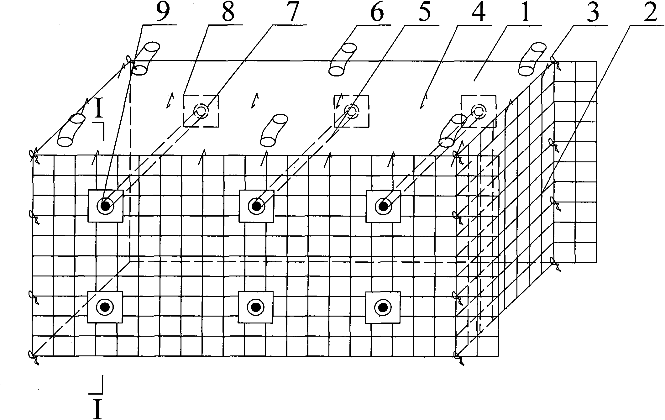 Gob-side entry retaining reinforcing filling body structure and construction method thereof