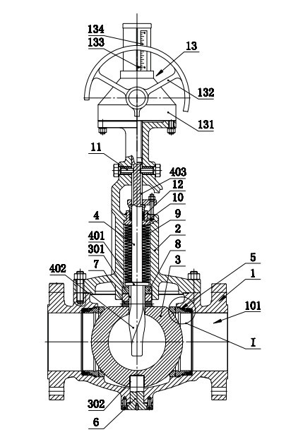 Corrugated pipe ball valve