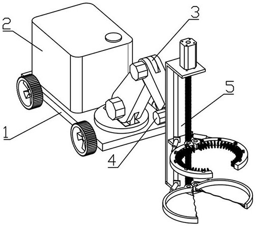 Trunk whitewashing drip-proof device