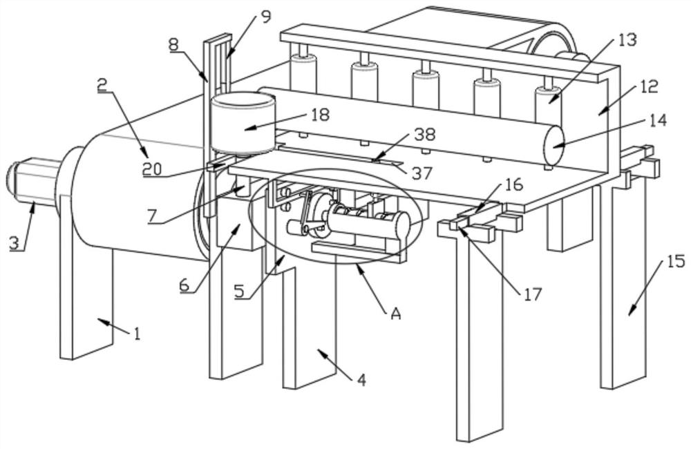 Cutting equipment for roll-shaped non-woven fabric