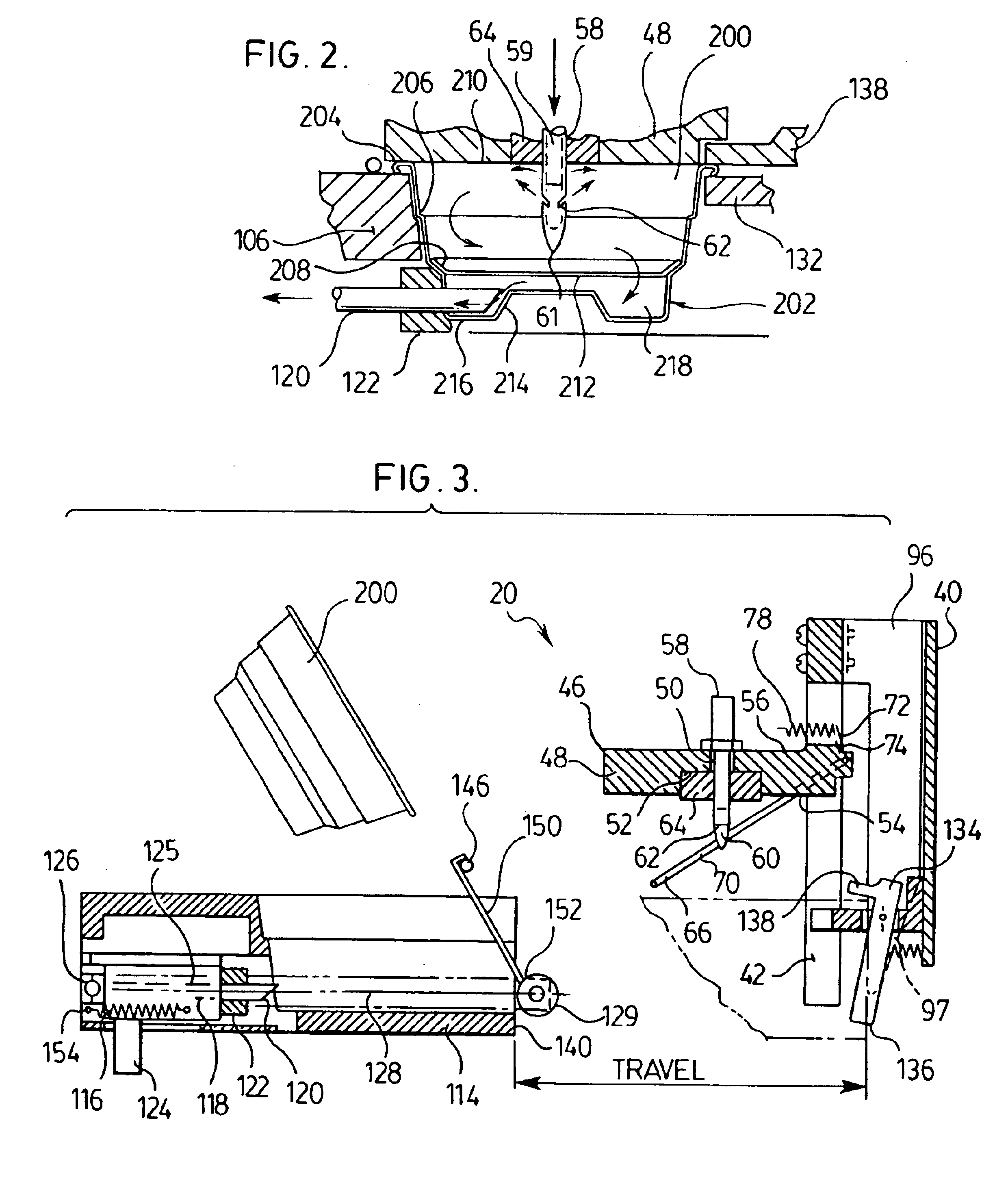 Beverage dispensing machine including cartridge ejector assembly