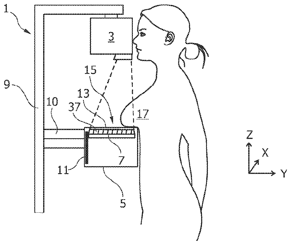 Tomosynthesis mammography system with enlarged field of view