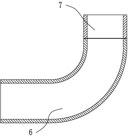 Liquid reservoir air inlet and outlet pipe and manufacturing method as well as application thereof