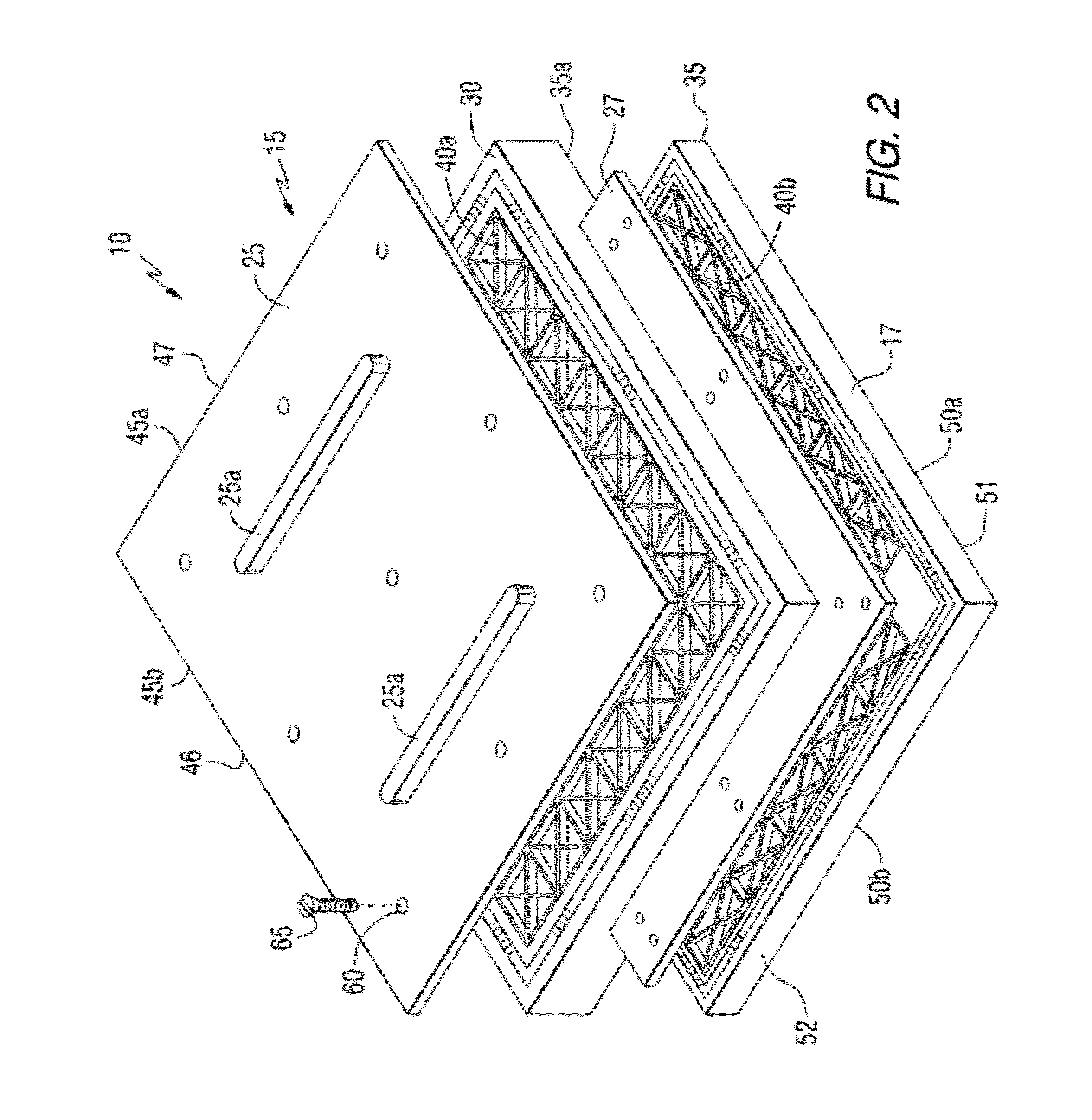 Heavy duty modular flooring and roadway device