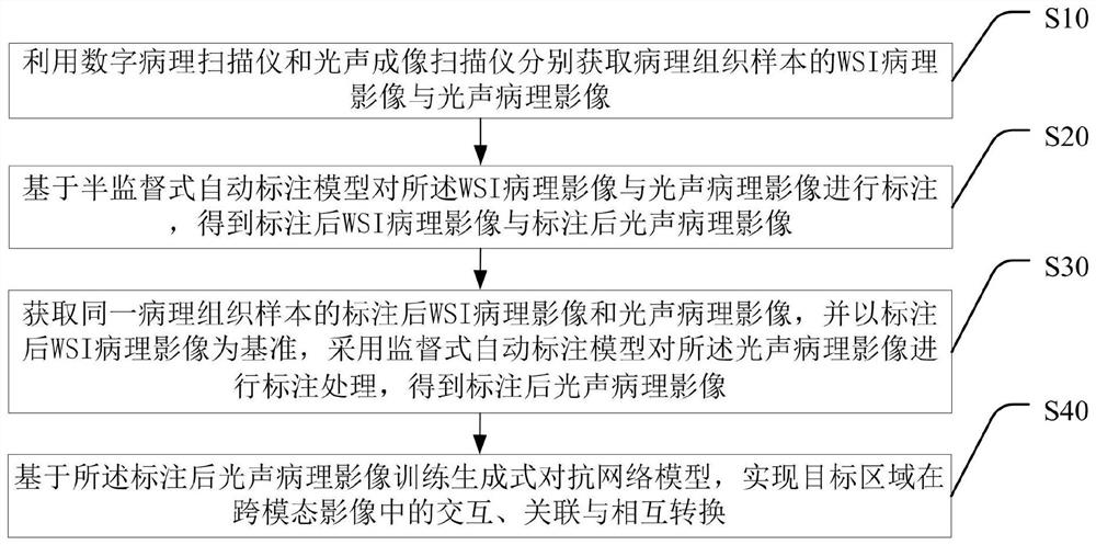 Photoacoustic pathological image processing method, storage medium and terminal equipment