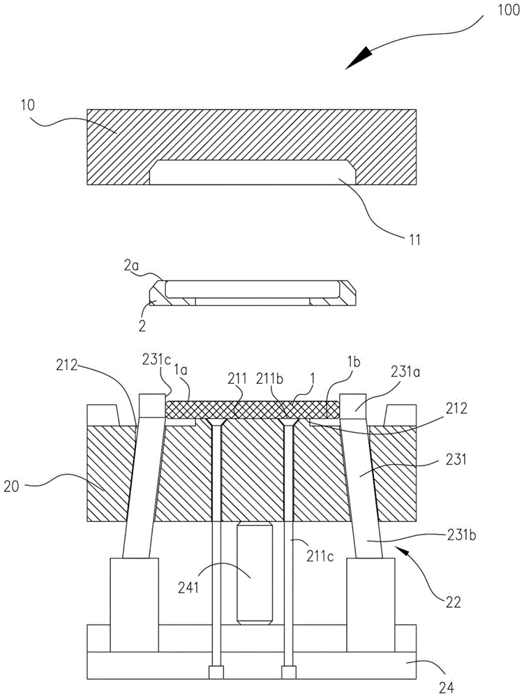 Forming mold of terminal front cover and manufacturing method of forming mold