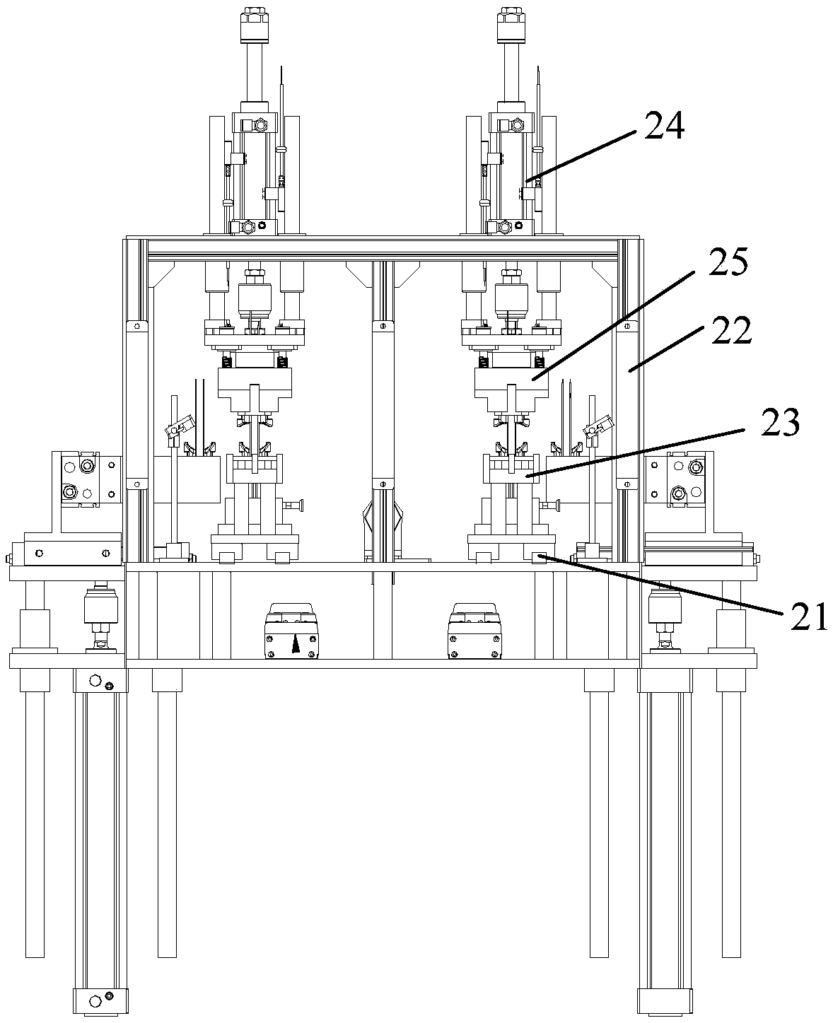 Automatic powder spraying device for stator coil