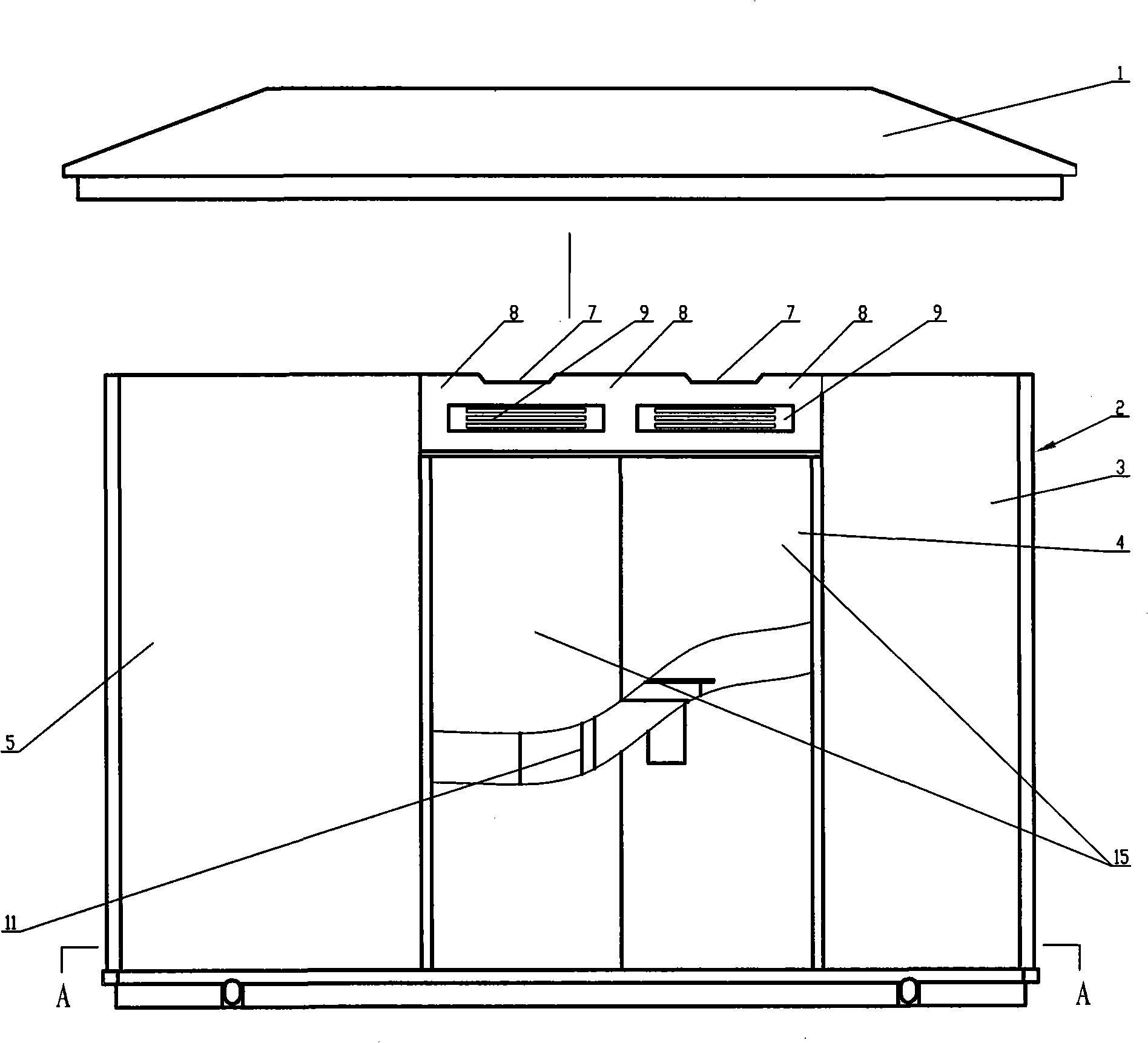 Computer-aided design method for premounting transformer substation air vent