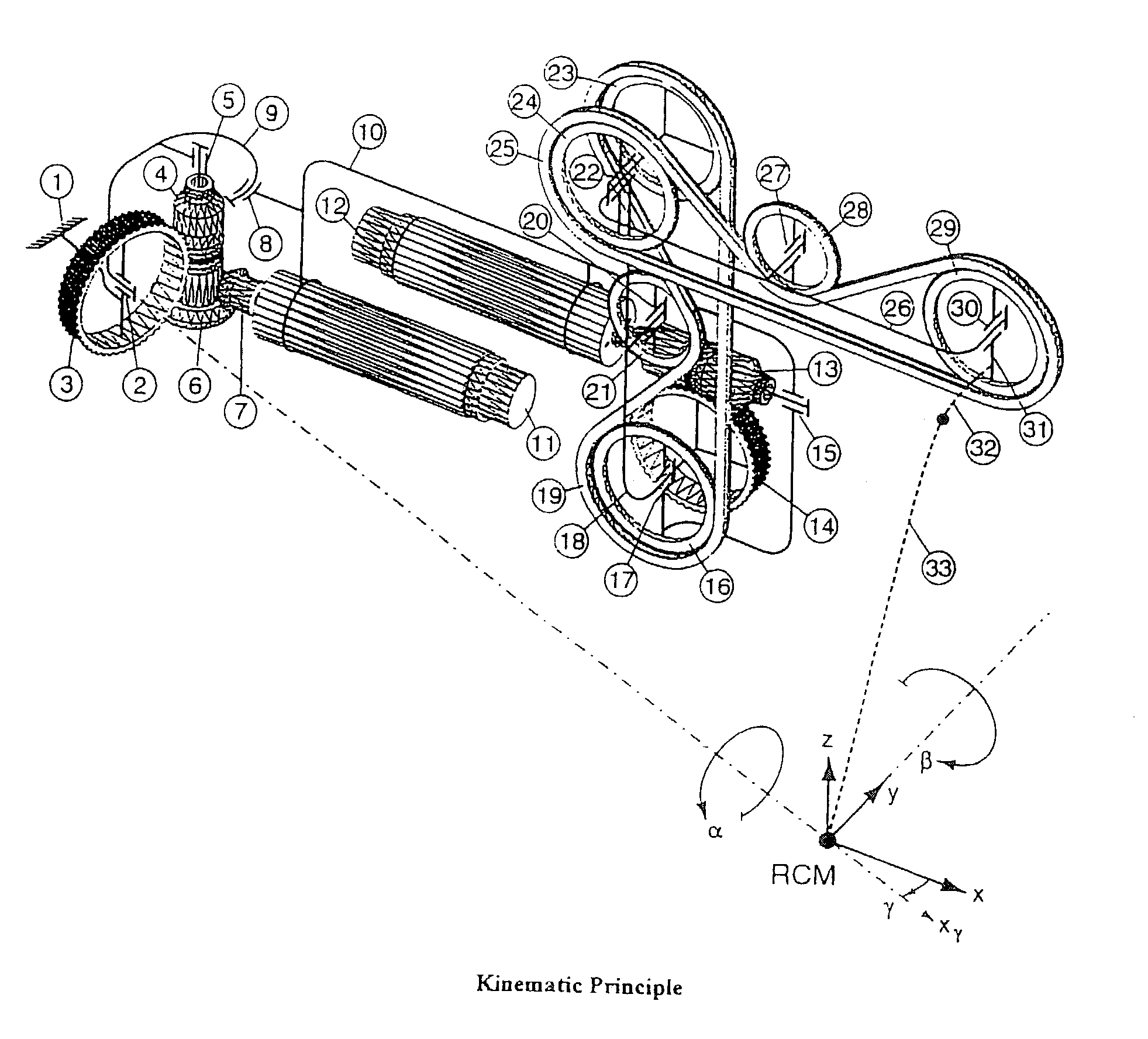 Remote center of motion robotic system and method