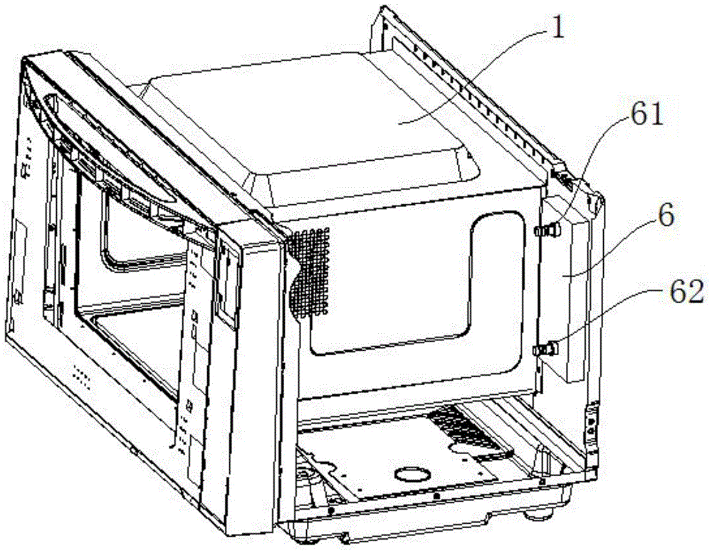 Water-cooling silent frequency-variable microwave oven