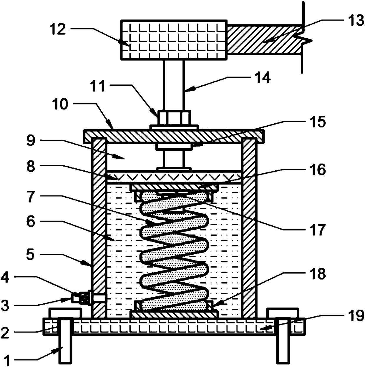 Shock absorber for mining equipment mounting