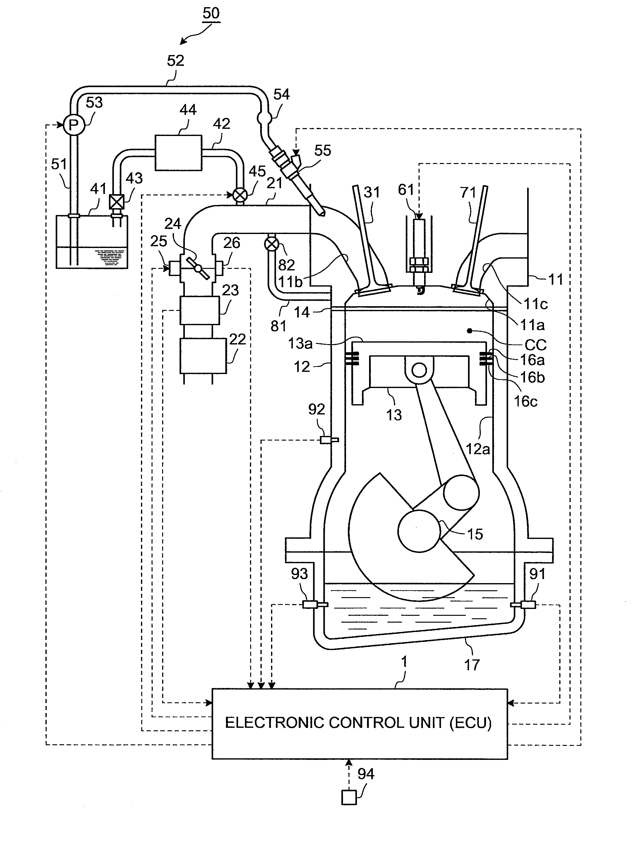 Multifuel internal combustion engine